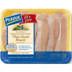 Perdue 98% Fat Free Thin Sliced Boneless & Skinless Chicken Breast (Avg. 4 Pieces Per Pack)