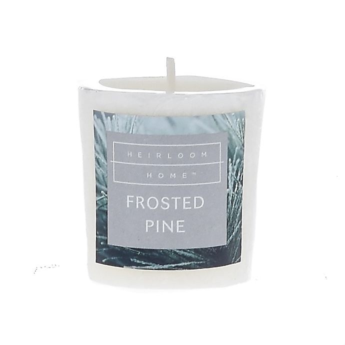 slide 1 of 1, Heirloom Home Frosted Pine Votive Candle, 1.75 oz