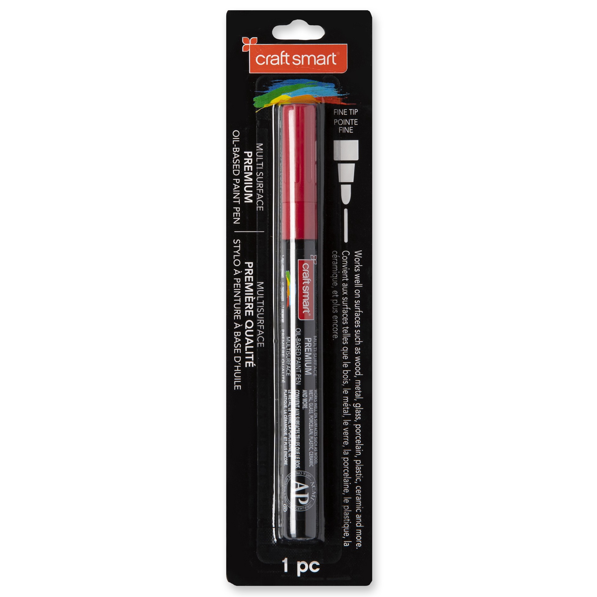 slide 6 of 6, Multi-Surface Fine Tip Premium Paint Pen By Craft Smart, 1 ct