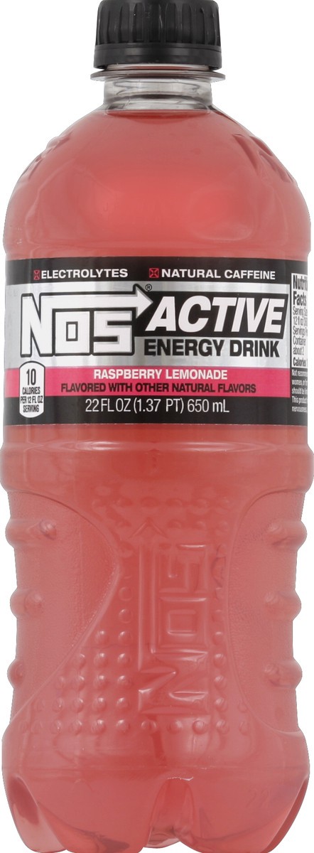 slide 1 of 4, NOS Energy Drink 22 oz, 22 oz