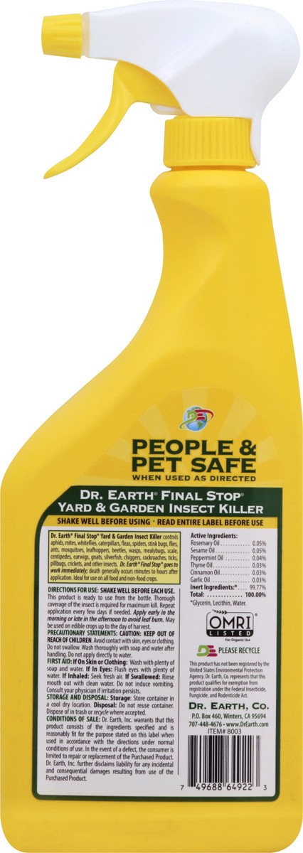 slide 2 of 9, Dr. Earth Insect Killer 24 oz, 24 oz