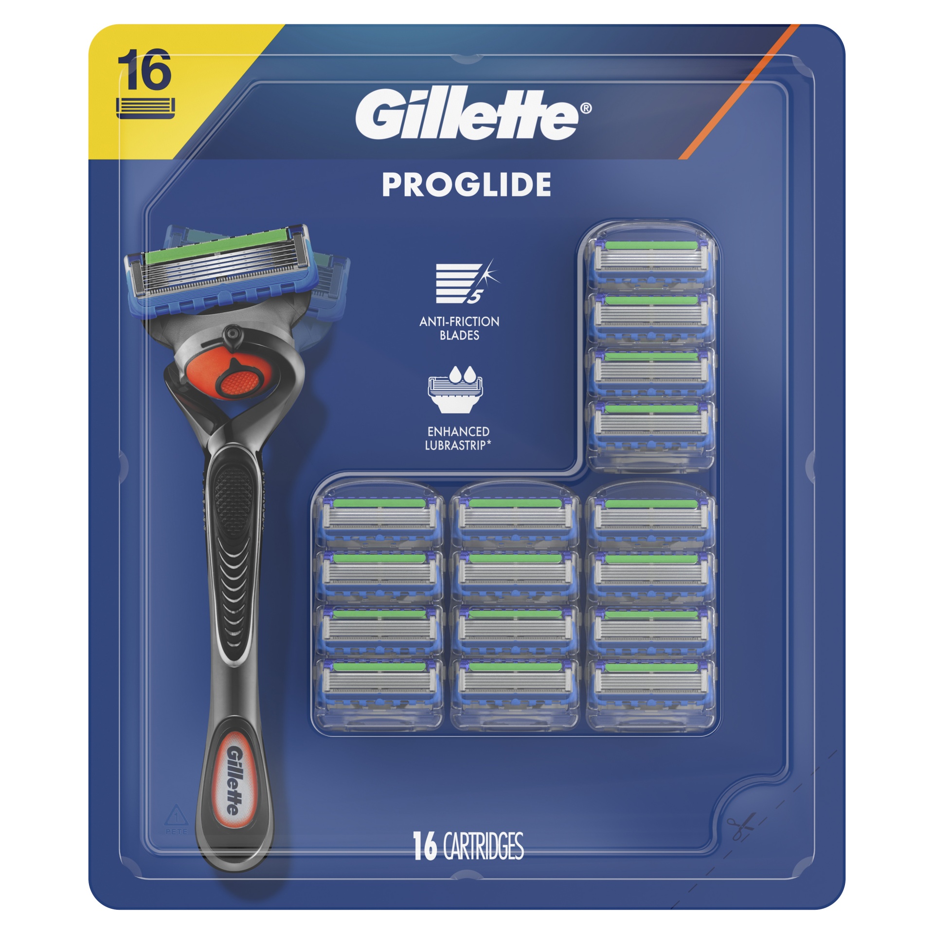 slide 1 of 1, Gillette Fusion5 Proglide Cartridges, 16 ct
