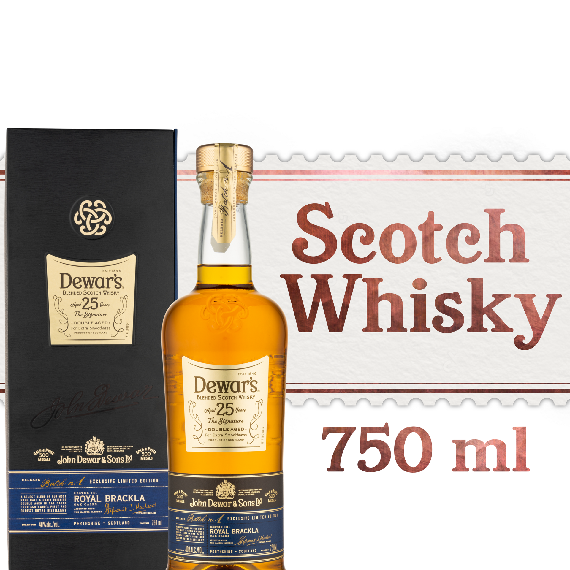 slide 5 of 5, Dewar's Dewars 25Yr Signature, 