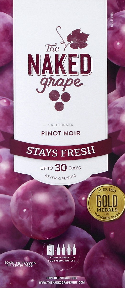 slide 3 of 5, Naked Grape Pinot Noir 3 lt, 3 liter