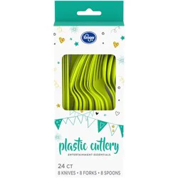 Kroger Home Sense Plastic Cutlery - Green