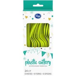 Kroger Home Sense Plastic Cutlery - Green