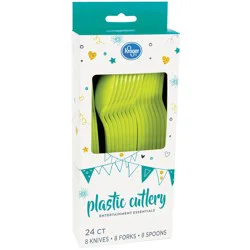 Kroger Home Sense Plastic Cutlery - Green
