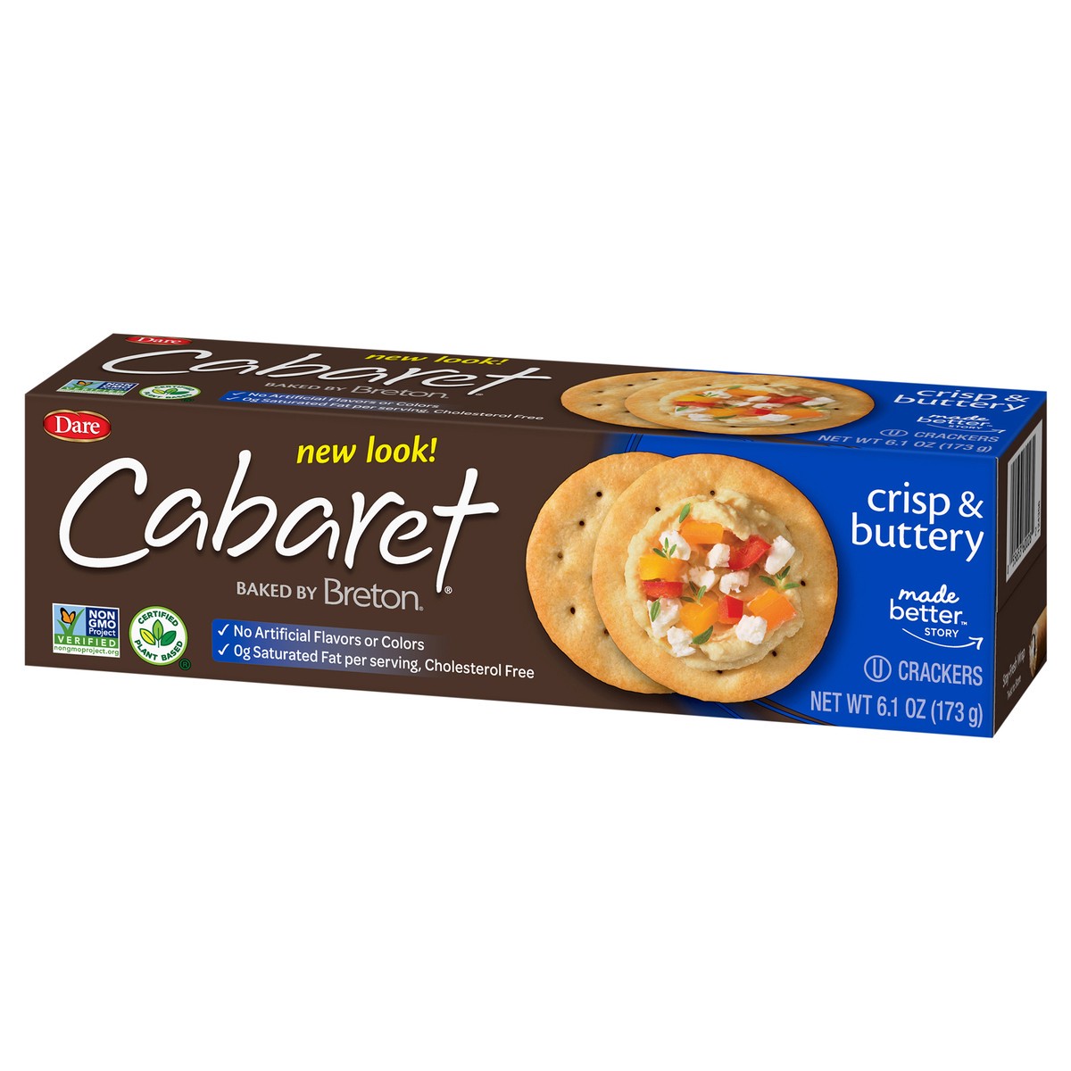 slide 4 of 9, Cabaret Dare Cabaret Crisp & Buttery Crackers 6.1 oz, 6.1 oz