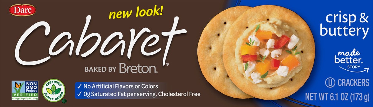 slide 2 of 9, Cabaret Dare Cabaret Crisp & Buttery Crackers 6.1 oz, 6.1 oz