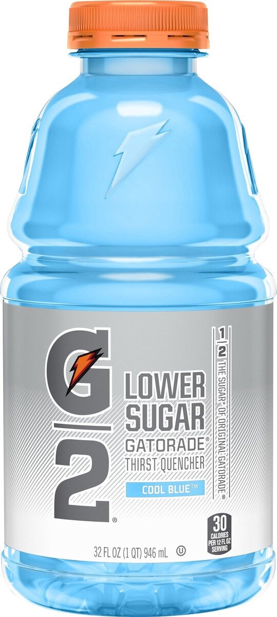 slide 2 of 3, Gatorade Thirst Quencher, Lower Sugar Cool Blue Flavored, 32 oz