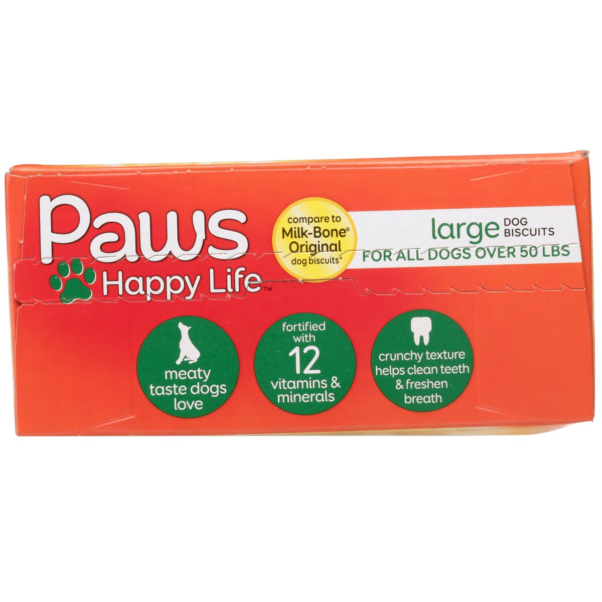 slide 6 of 8, Paws Happy Life Dog Biscuits - For All Dogs Over, 24 oz