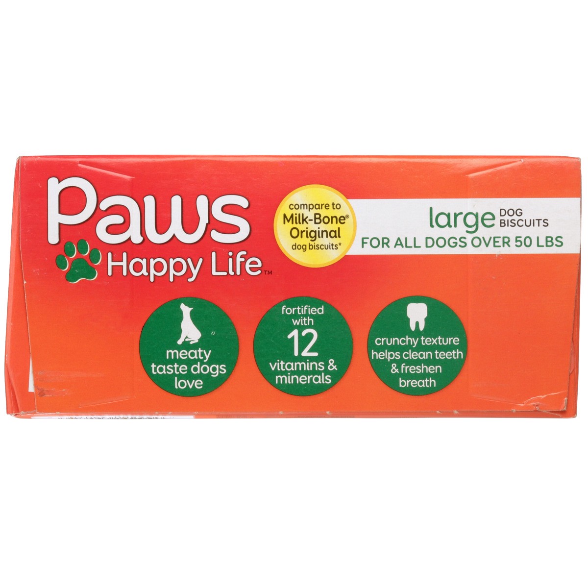 slide 7 of 8, Paws Happy Life Dog Biscuits - For All Dogs Over, 24 oz