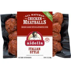 Aidells Chicken Meatballs, Italian Style with Mozzarella Cheese, 12 oz.