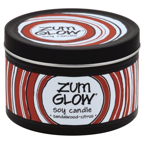 slide 1 of 1, Indigo Wild Sandalwood-Citrus Zum Glow Soy Candle, 1 ct