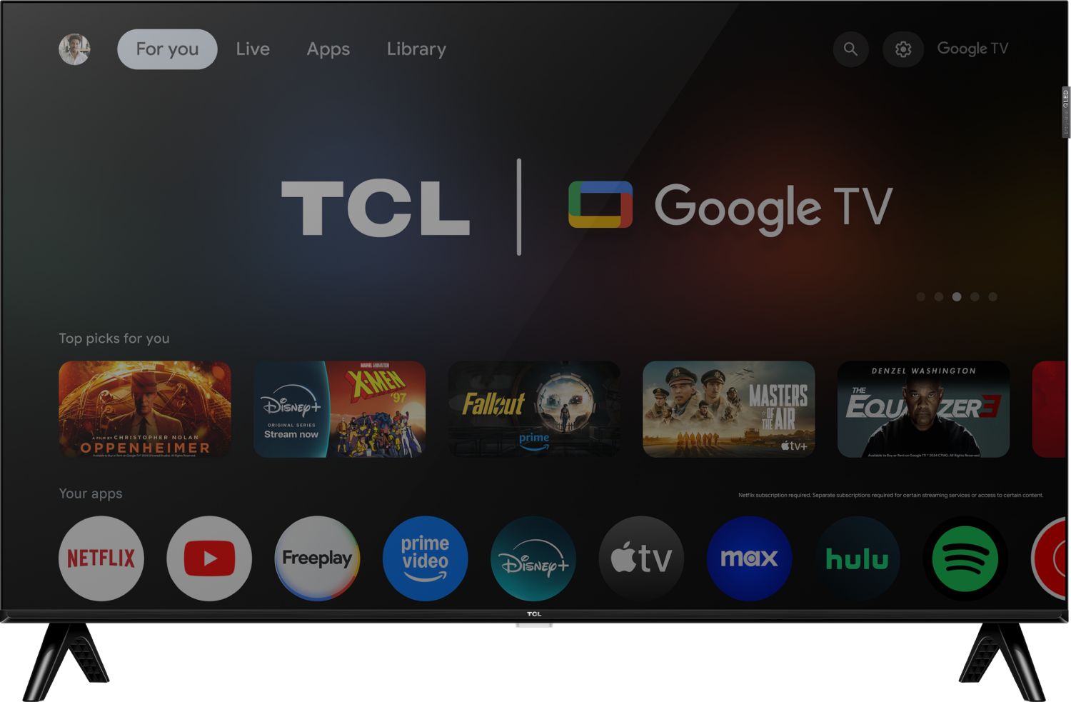 slide 1 of 8, Tcl 32" Class Q2 Series Hd Qled Smart Tv With Google Tv, 1 ct