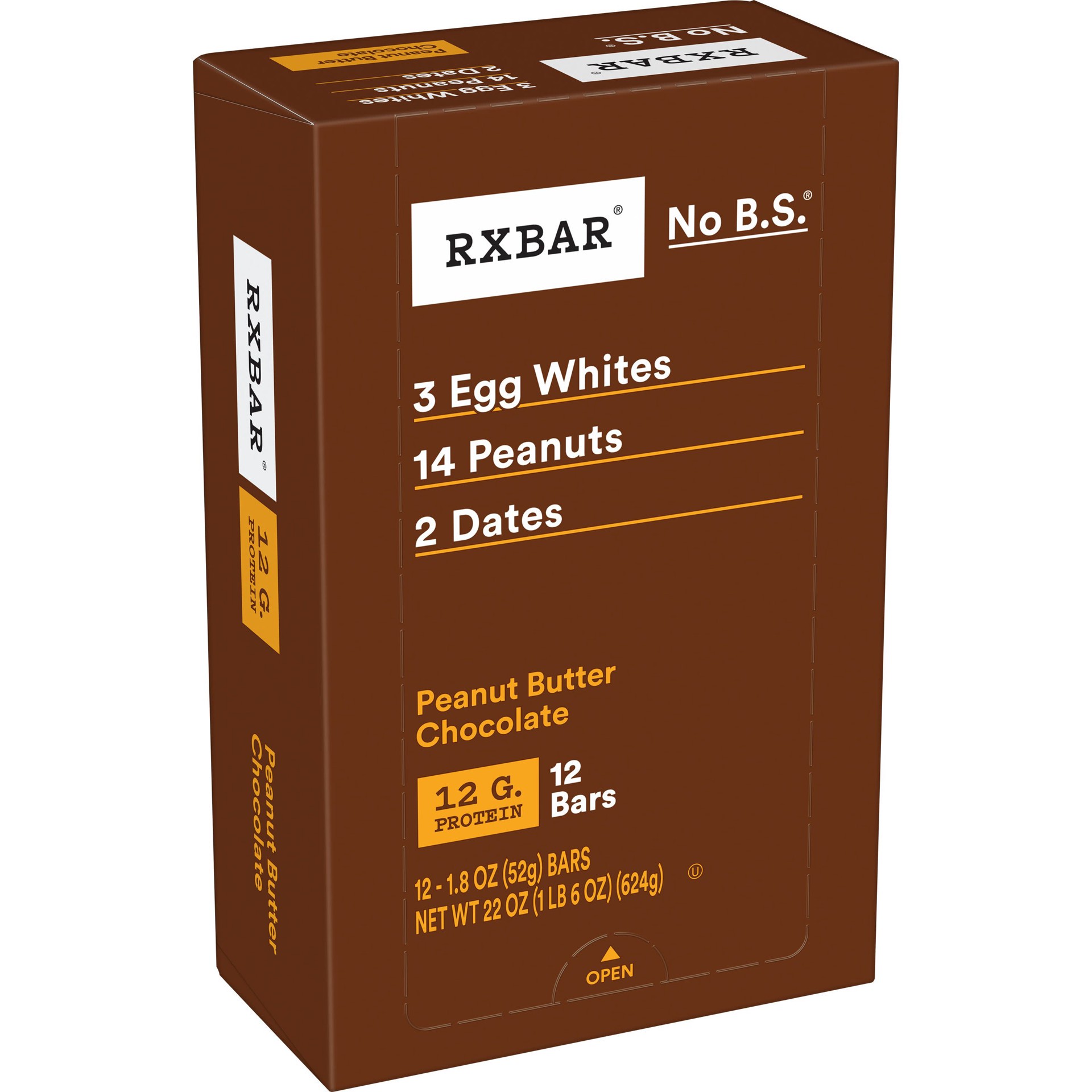 slide 1 of 4, RXBAR Protein Bars, Peanut Butter Chocolate, 22 oz, 12 Count, 22 oz