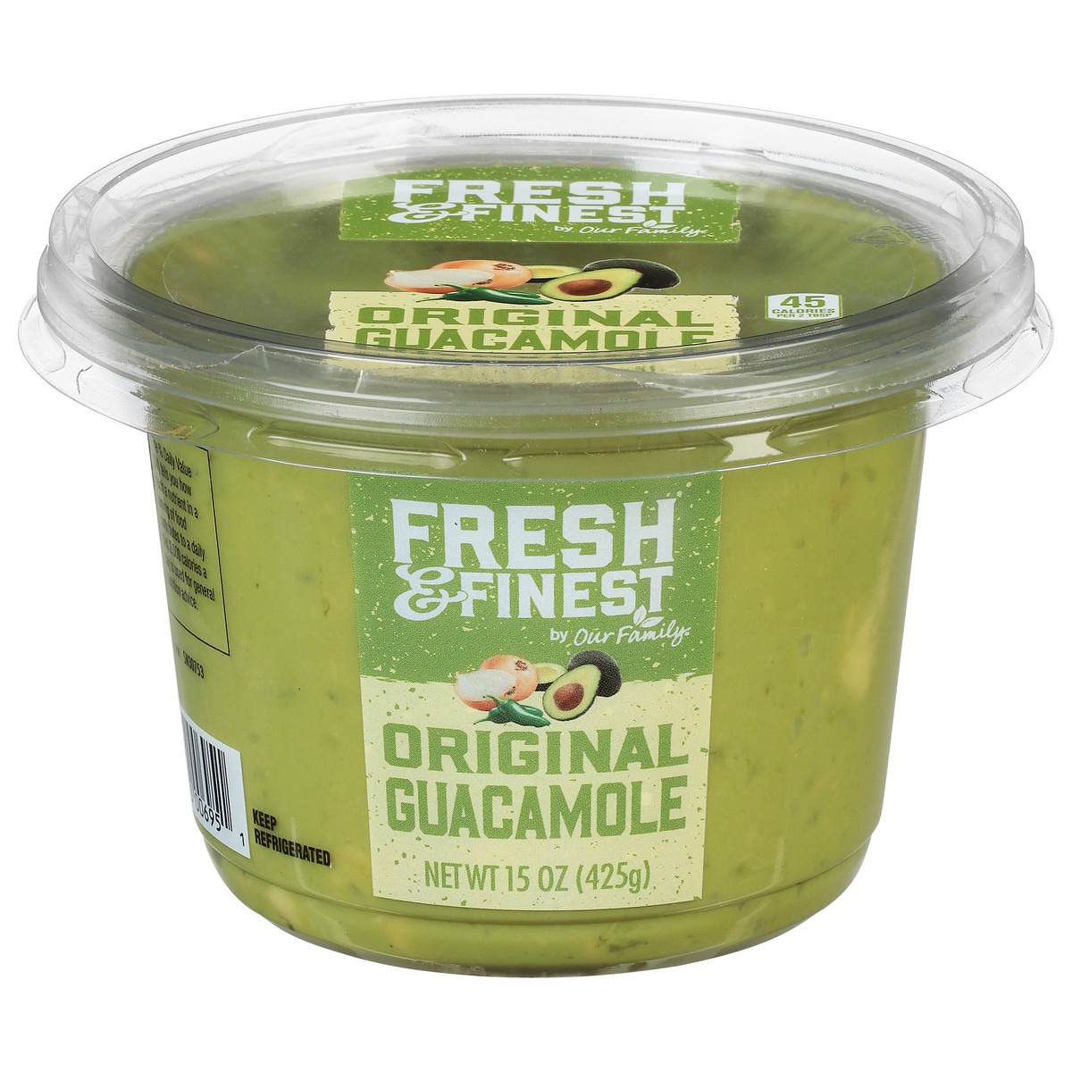 slide 1 of 16, Fresh & Finest by Our Family Original Guacamole 15 oz, 15 oz