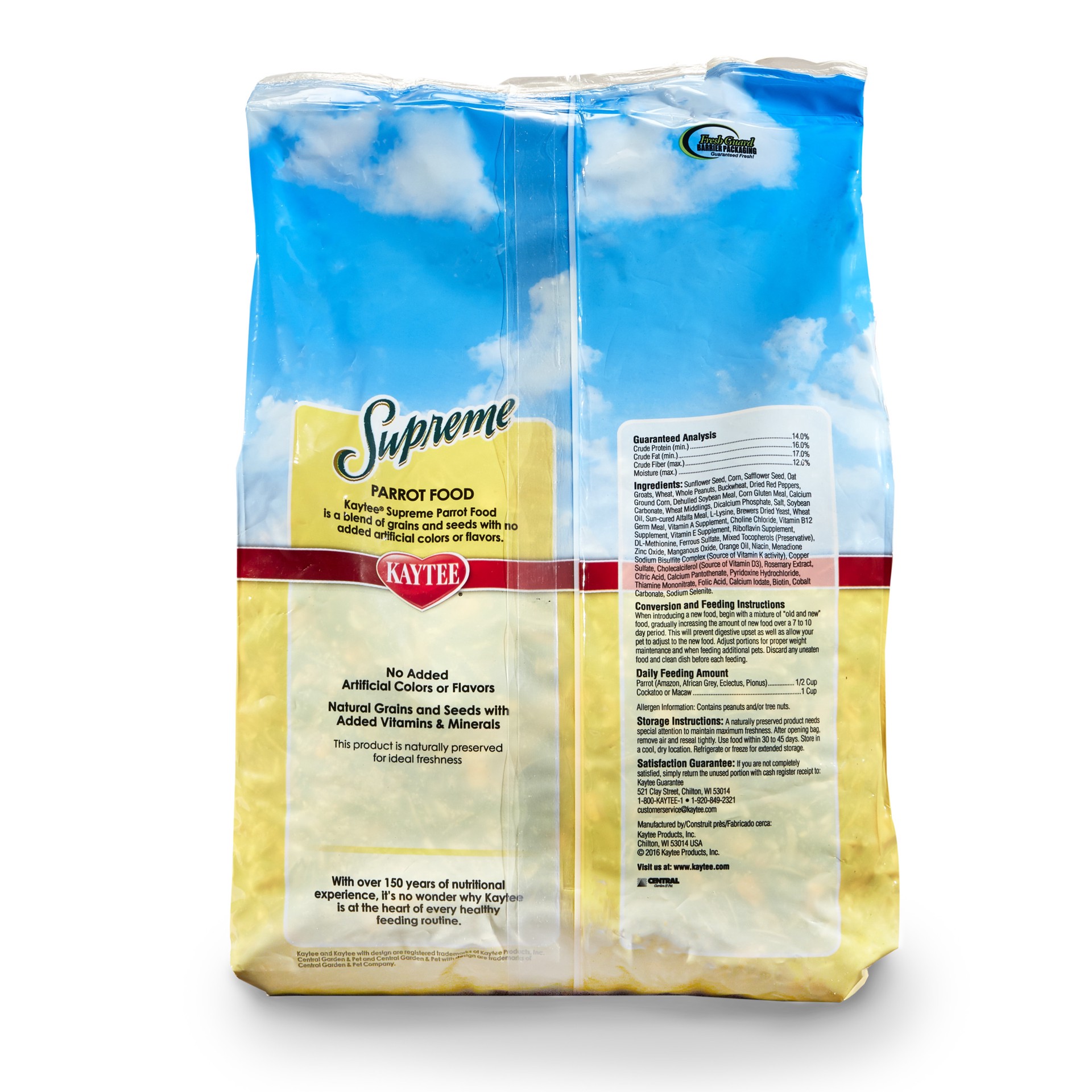 slide 4 of 6, Kaytee Supreme Daily Blend Parrot Food, 1 ct