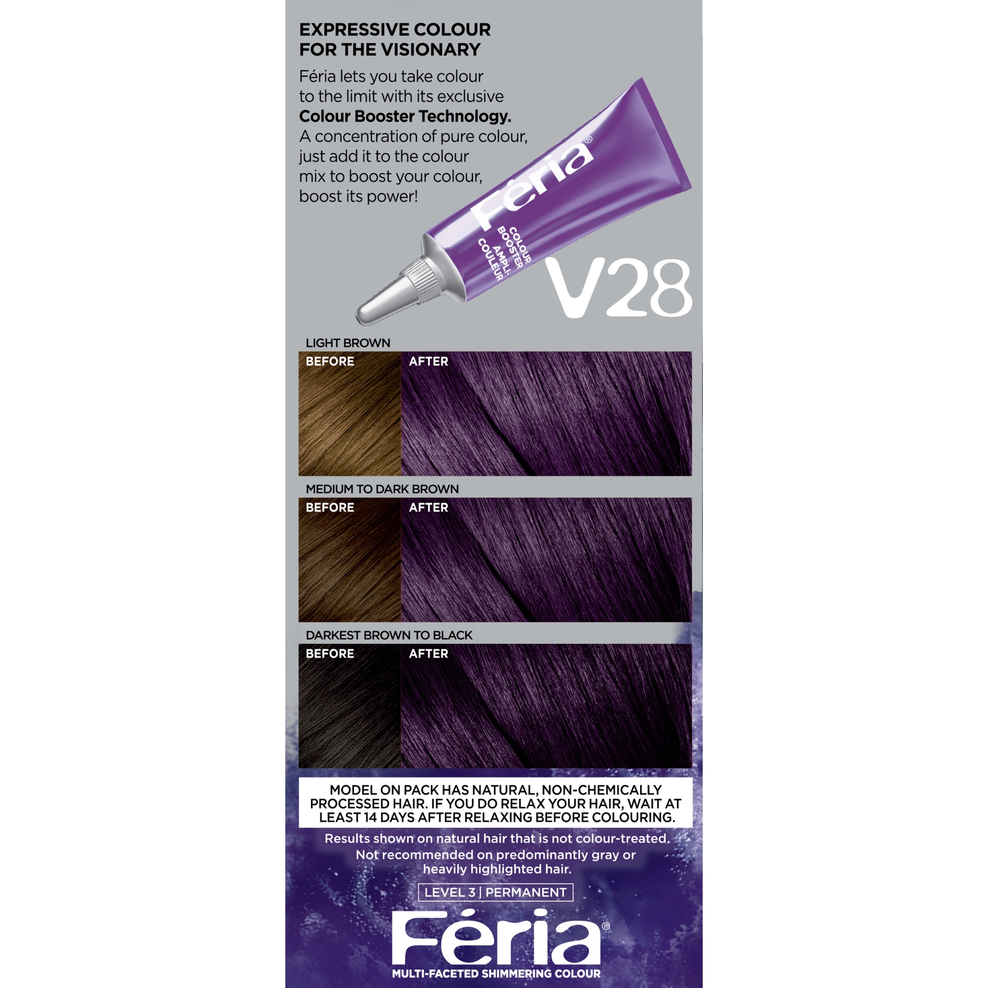 slide 5 of 8, L'Oréal Fería Deepest Violet V28 Permanent Haircolour Gel 1 ea, 1 ct