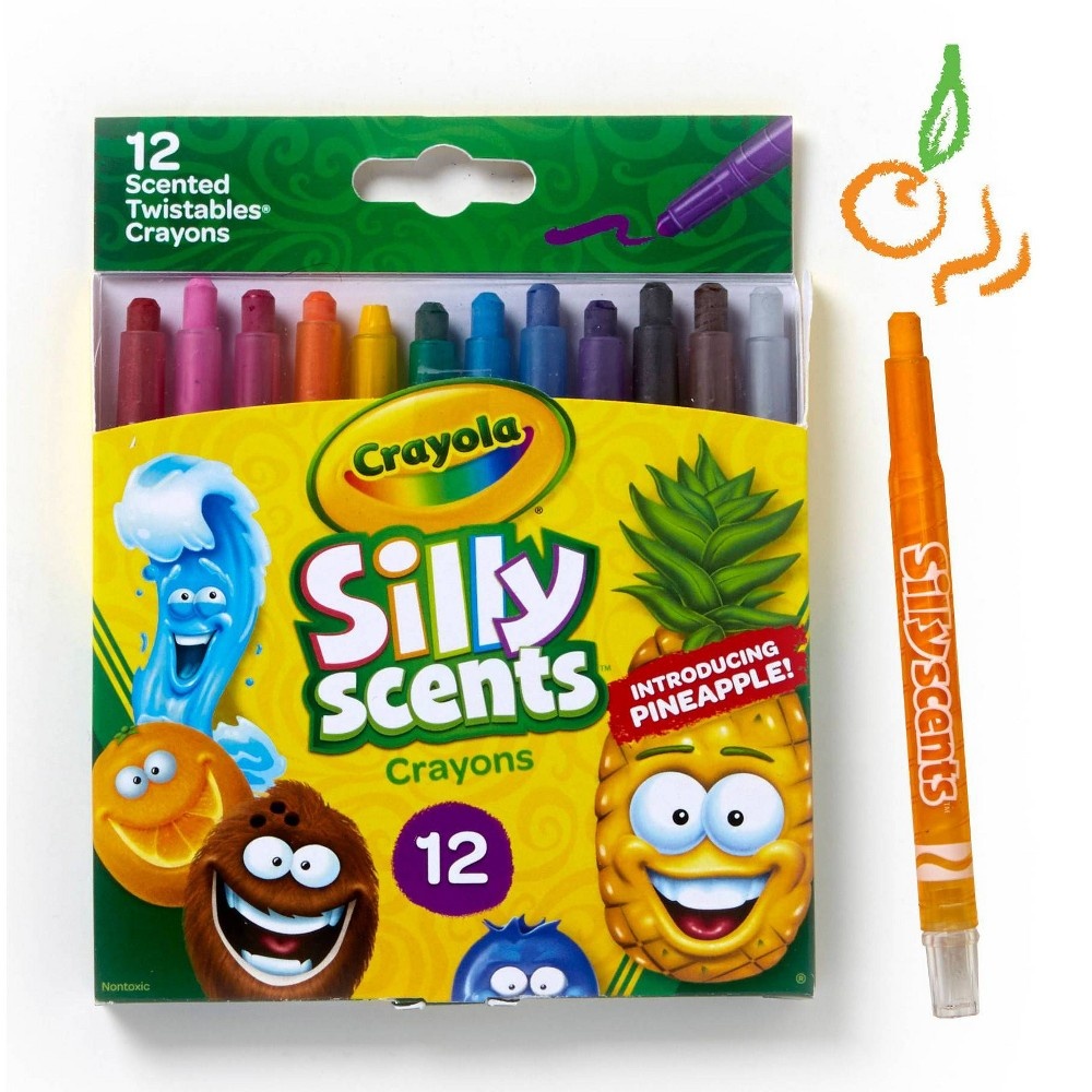 slide 2 of 8, Crayola Silly Scents Twistables Crayons, 12 ct