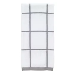 T-fal Gray Check Parquet Towel