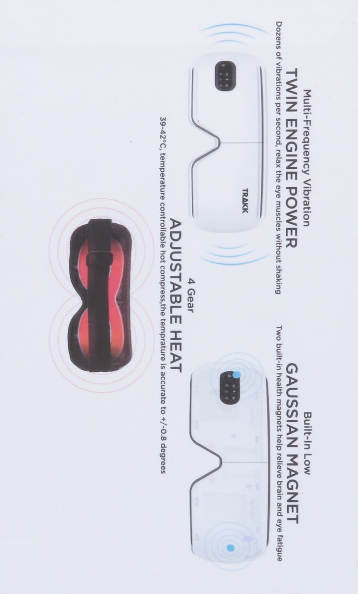 slide 4 of 12, Trakk Bluetooth Electric Eye Massager with Heat 1 ea, 1 ct