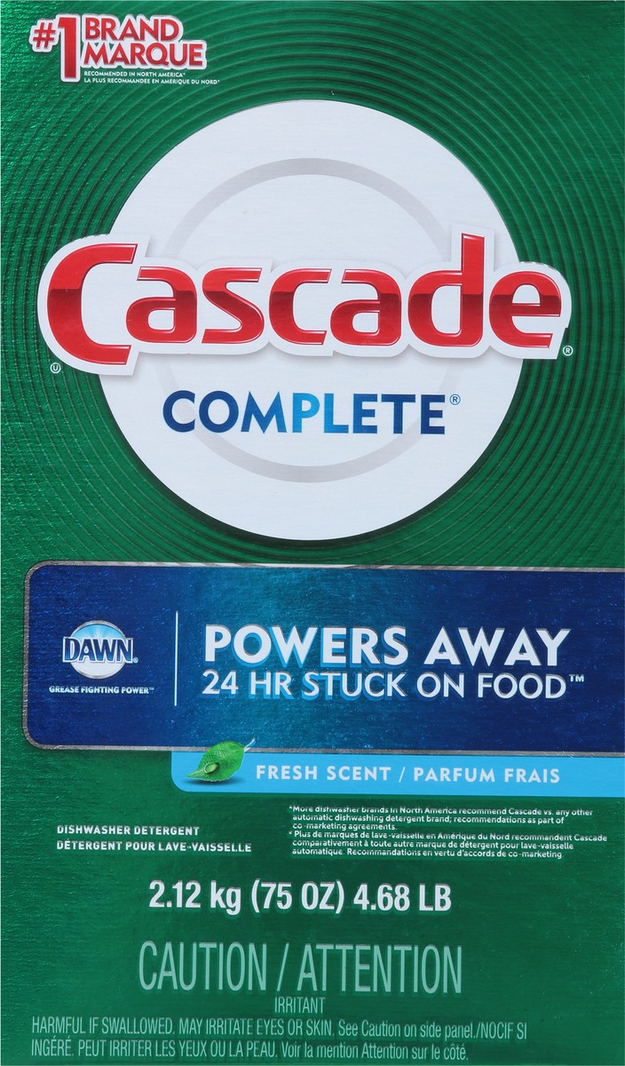 slide 6 of 9, Cascade Complete Fresh Scent Dishwasher Detergent - 75 oz, 75 oz