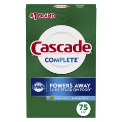 Cascade Complete Powder Dishwasher Detergent, Fresh Scent