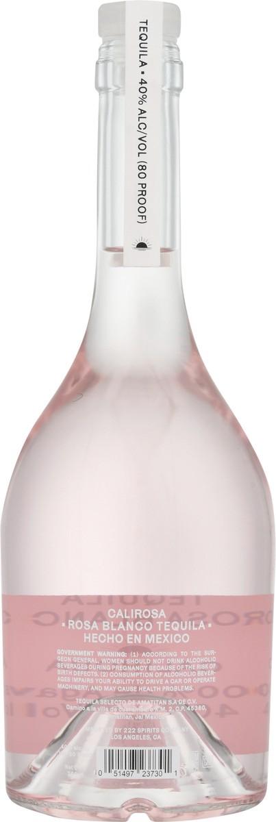 slide 6 of 12, OTHER-ALCOHOLIC BEVERAGES Calirosa Rosa Blanco Tequila Bottle, 750 ml
