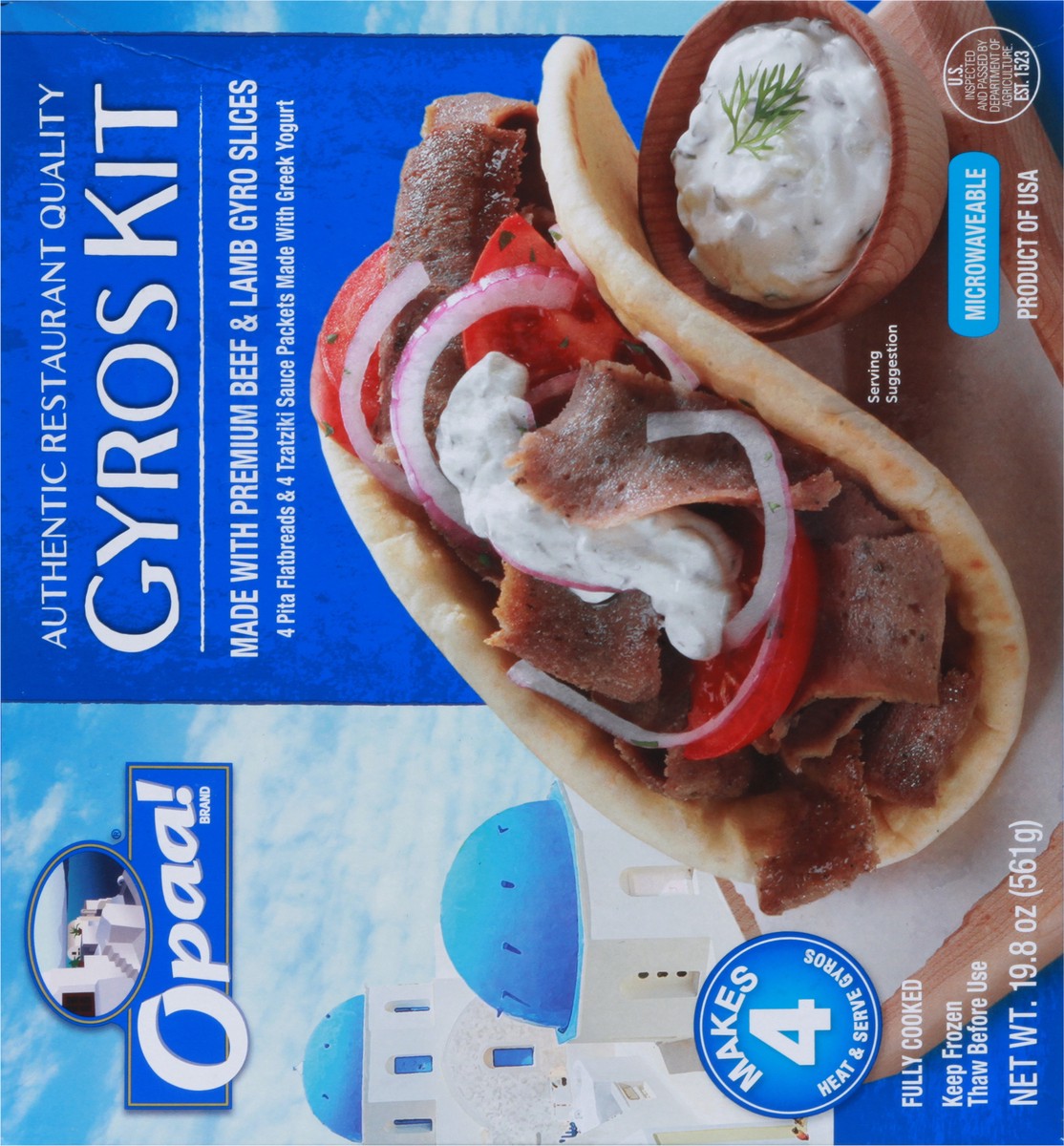 slide 8 of 9, Opaa Gyros Kit Beef & Lamb, 19.8 oz