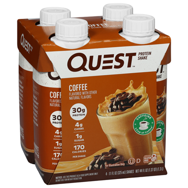 slide 1 of 1, Quest Nutrition Quest Protein Shake, Coffee, 4 ct