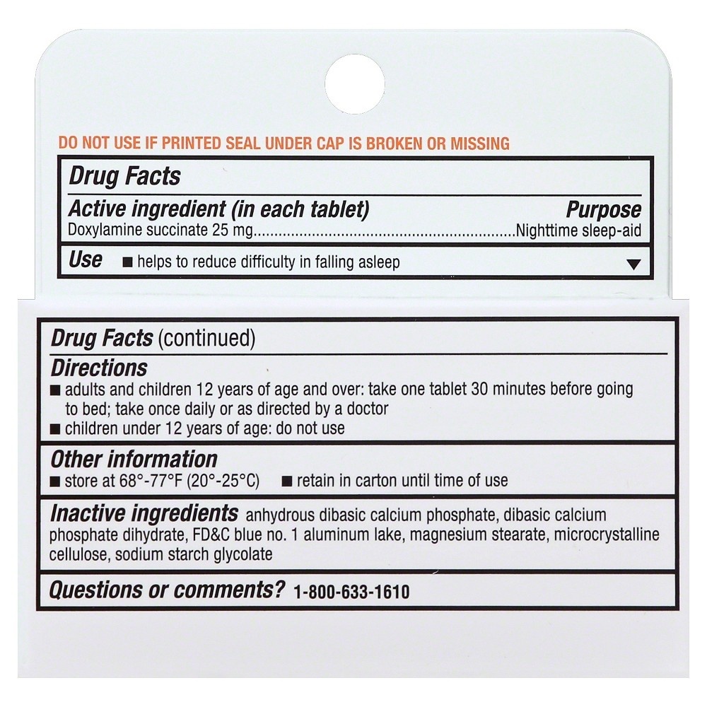slide 2 of 2, Unisom SleepTabs Nighttime Sleep-Aid - Doxylamine Succinate, 32 ct