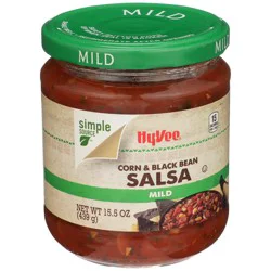 Hy-vee Mild Corn & Black Bean Salsa - 15.5 oz