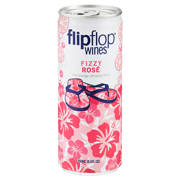 slide 1 of 1, flipflop Fizzy Rose, 187 ml