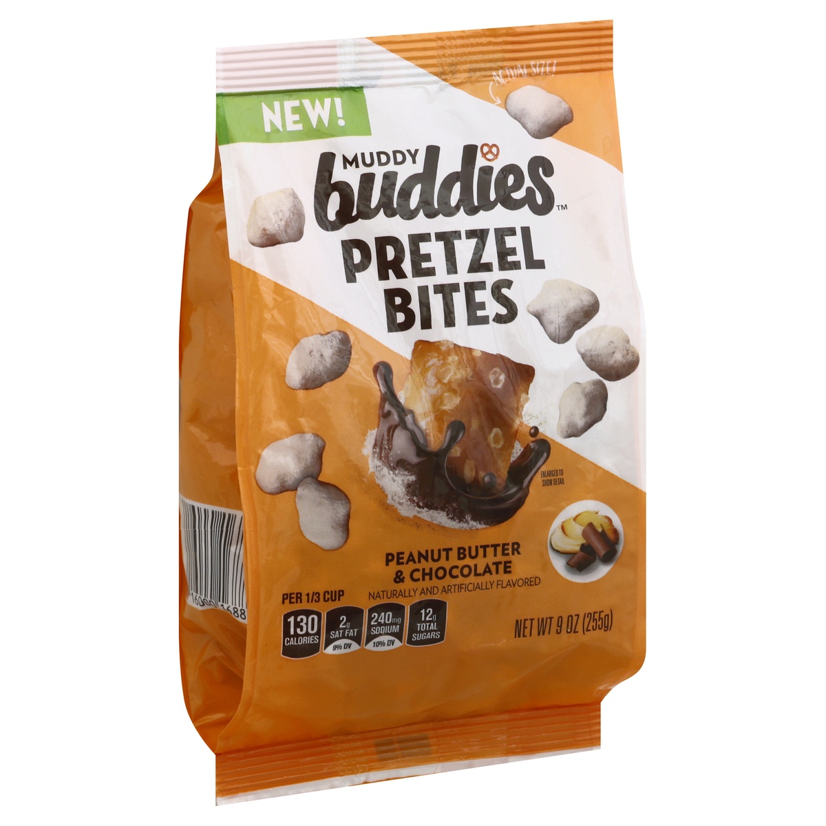 slide 2 of 10, Chex Muddy Buddies Peanut Butter & Chocolate Pretzel Bites, 9 oz