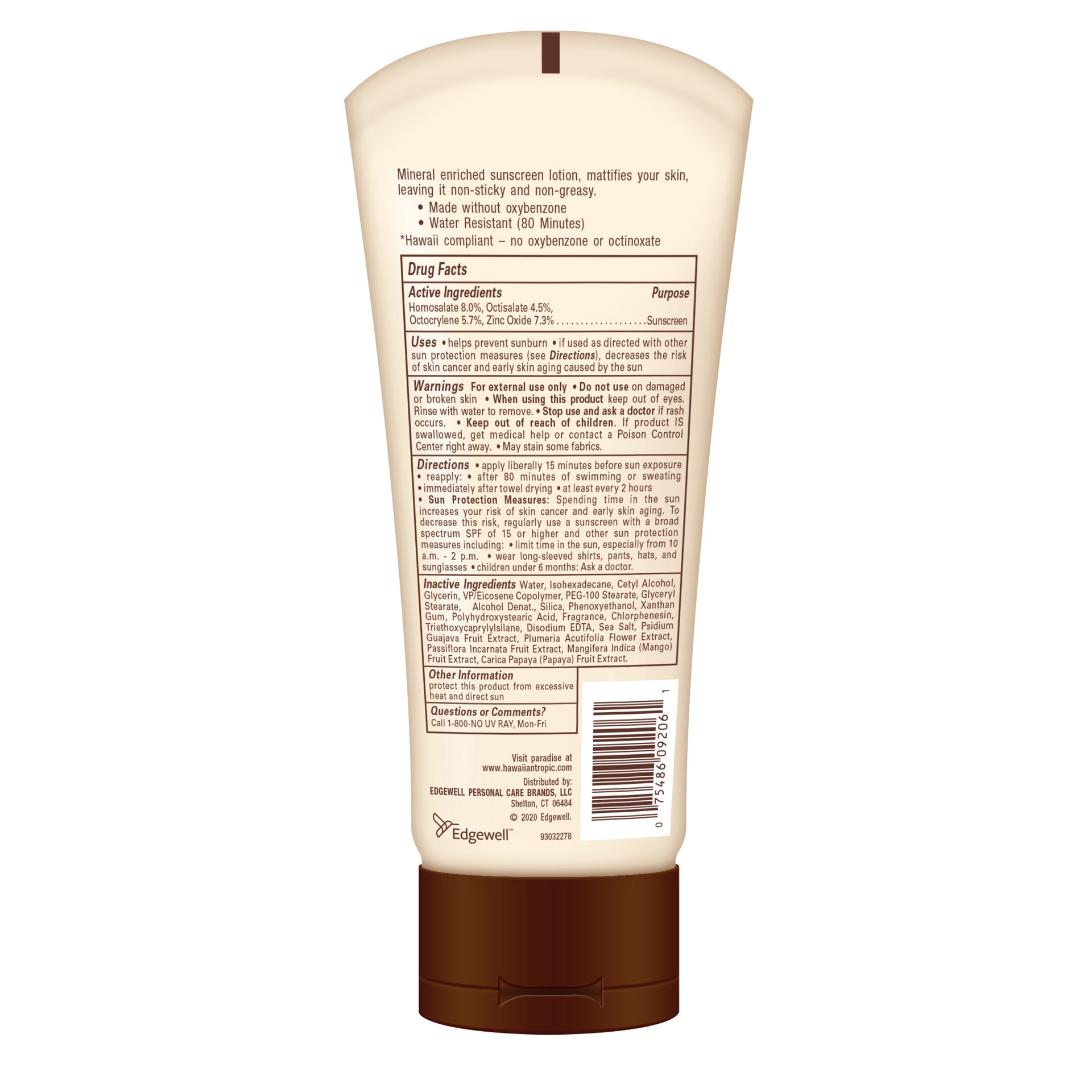 slide 3 of 7, Hawaiian Tropic Broad Spectrum SPF 50+ Matte Effect Sunscreen Lotion 6 fl oz, 6 oz