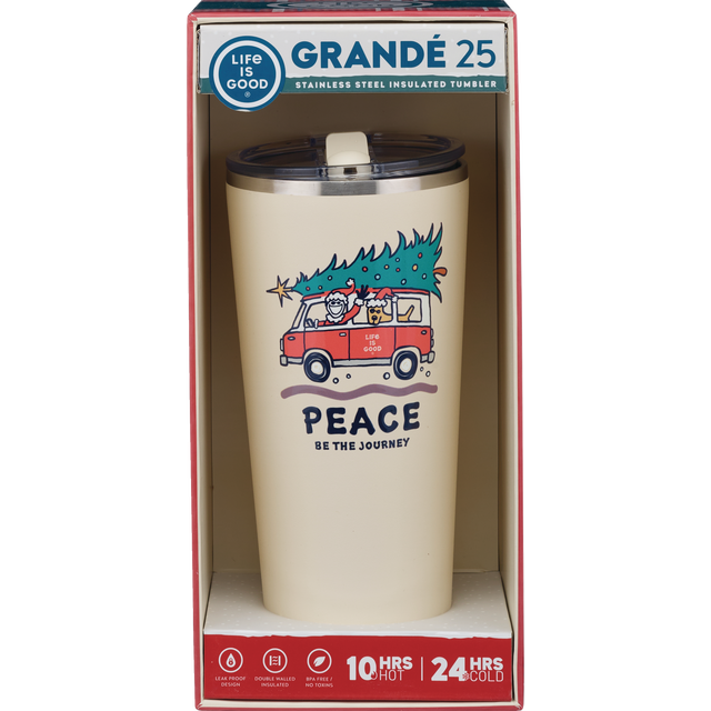 slide 1 of 1, Hydrapeak 'Life Is Good' Tree Bus Grande Tumbler, 1 ct