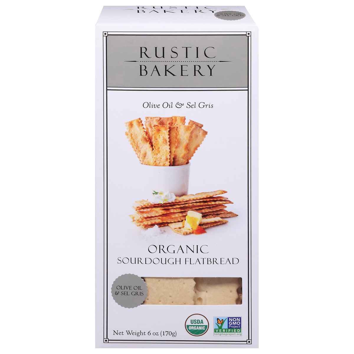 slide 3 of 14, Rustic Bakery Organic Sourdough Olive Oil & Sel Gris Flatbread 6 oz, 6 oz