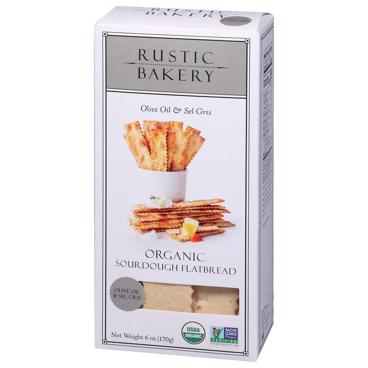 slide 4 of 14, Rustic Bakery Organic Sourdough Olive Oil & Sel Gris Flatbread 6 oz, 6 oz