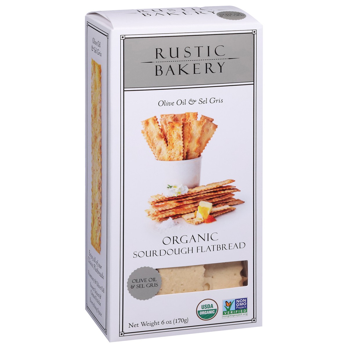 slide 7 of 14, Rustic Bakery Organic Sourdough Olive Oil & Sel Gris Flatbread 6 oz, 6 oz