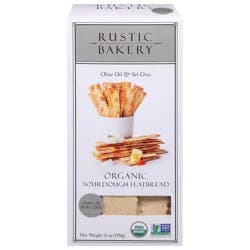 Rustic Bakery Organic Sourdough Olive Oil & Sel Gris Flatbread 6 oz