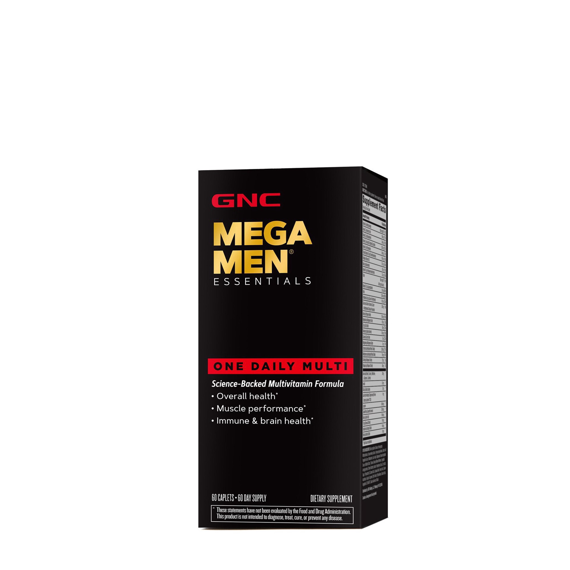slide 1 of 1, Gnc Mega Men One Daily Multivitamin, 60 Tablets, 60 ct