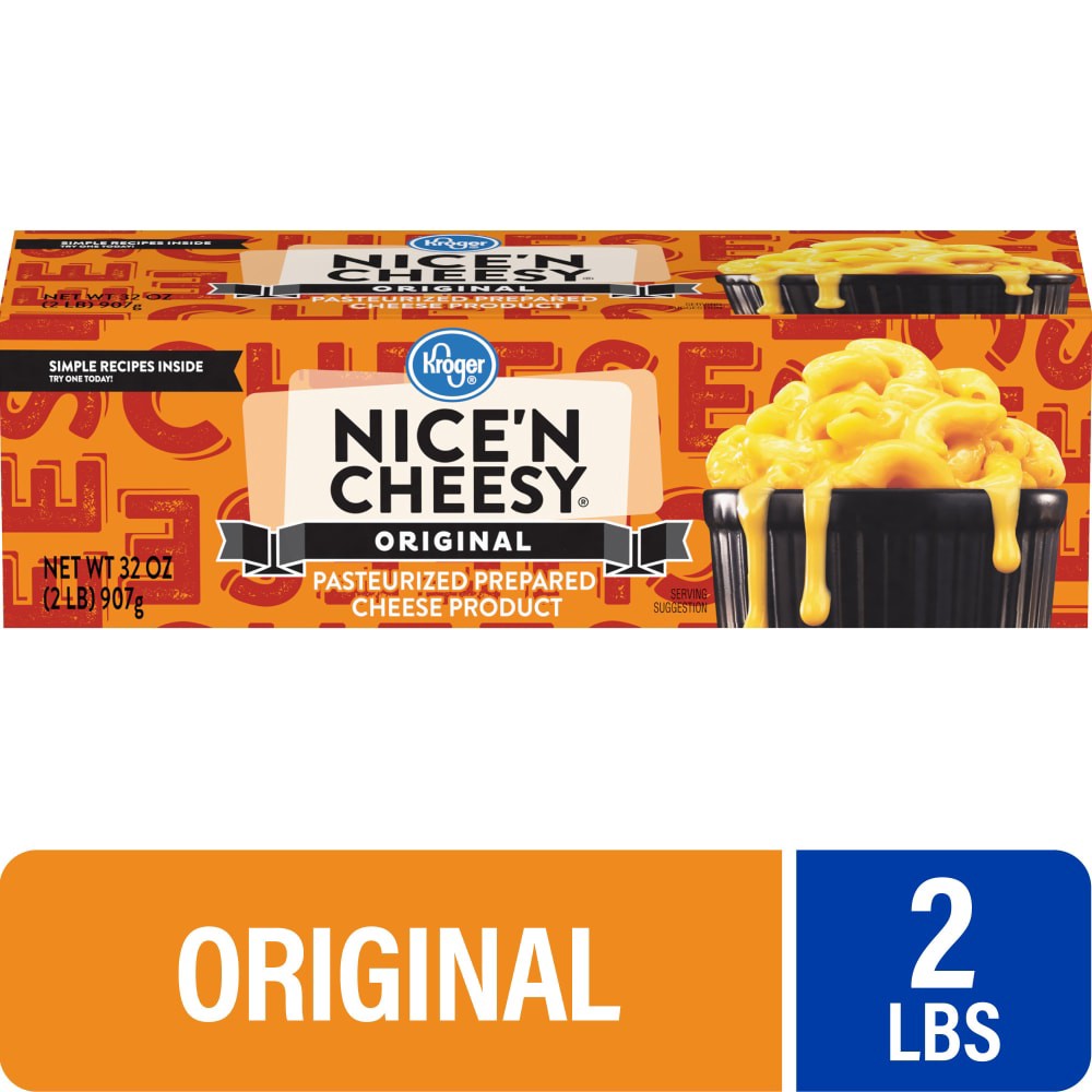 slide 1 of 4, Kroger Original Nice 'N Cheesy Pasteurized Prepared Cheese Product, 32 oz