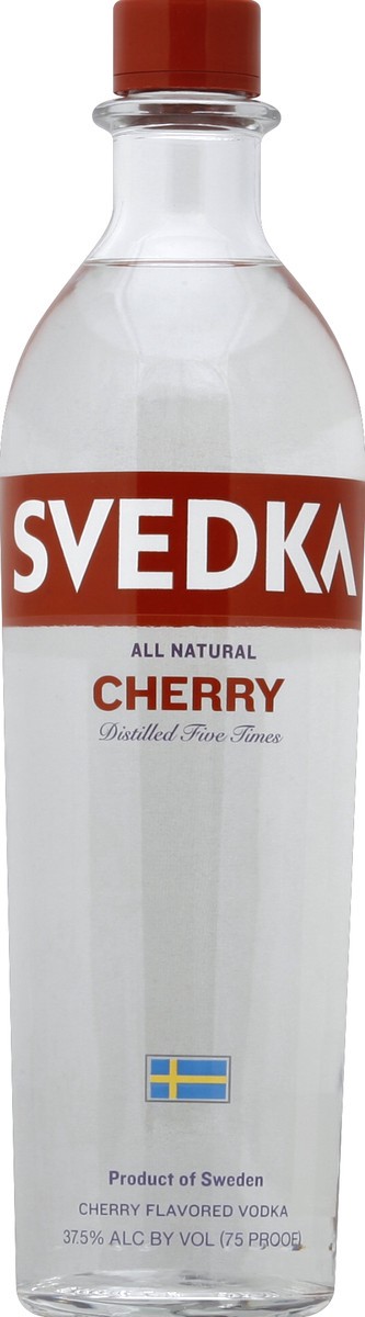 slide 2 of 2, SVEDKA Cherry Flavored Vodka, 750 mL Bottle, 70 Proof, 750 ml