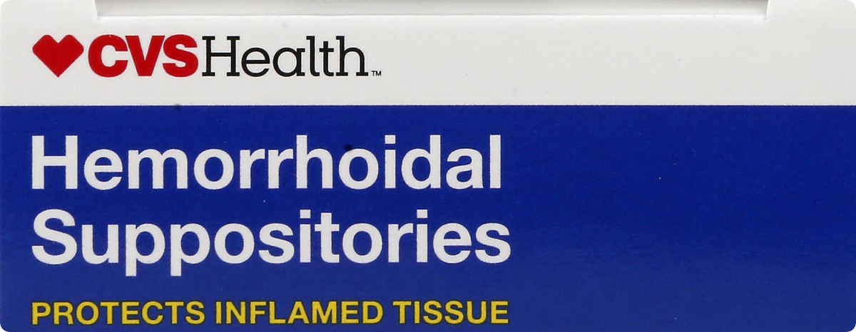 slide 5 of 10, CVS Health Hemorrhoidal Suppositories, 12 Ct, 12 ct