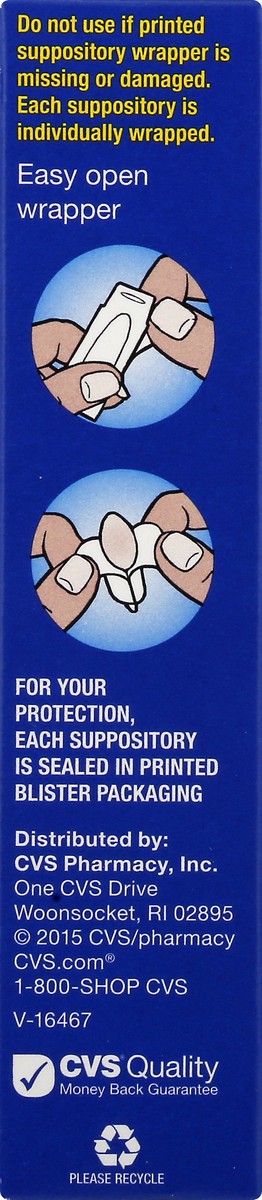 slide 8 of 10, CVS Health Hemorrhoidal Suppositories, 12 Ct, 12 ct