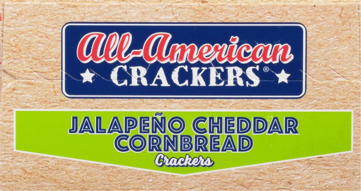 slide 10 of 13, All-American Crackers Jalapeno Cheddar Cornbread Crackers 4 oz, 4 oz