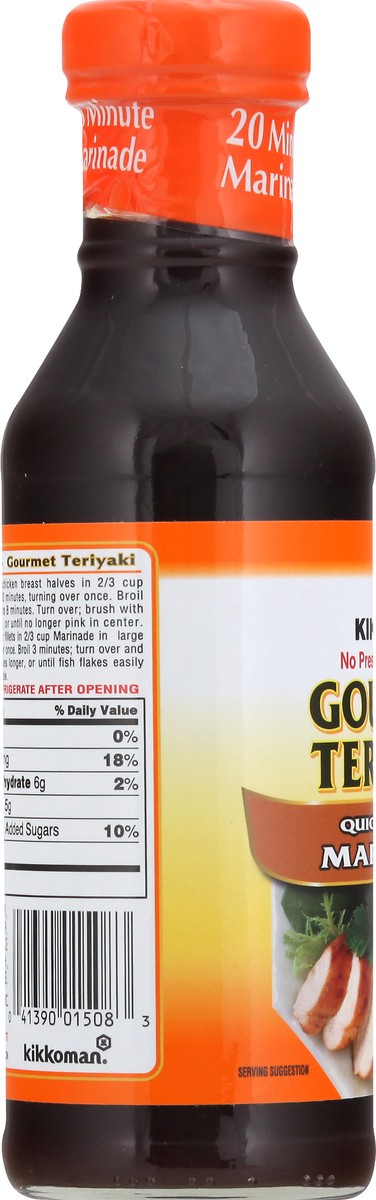 slide 7 of 10, Kikkoman Gourmet Teriyaki Quick & Easy Marinade, 14 oz