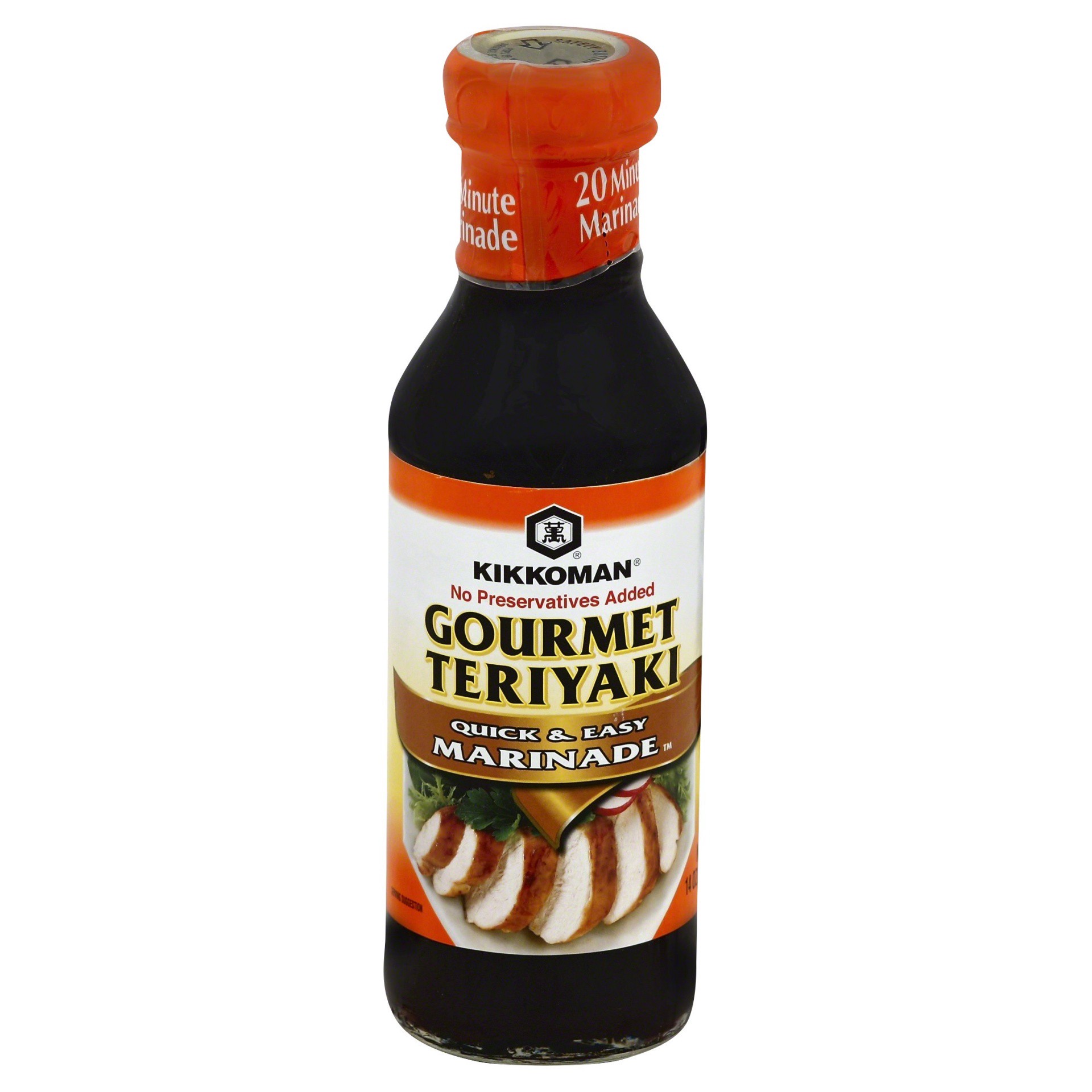 slide 1 of 10, Kikkoman Gourmet Teriyaki Quick & Easy Marinade, 14 oz