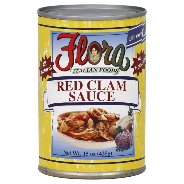 slide 1 of 1, Flora Fine Foods Red Clam Sauce, 15 oz